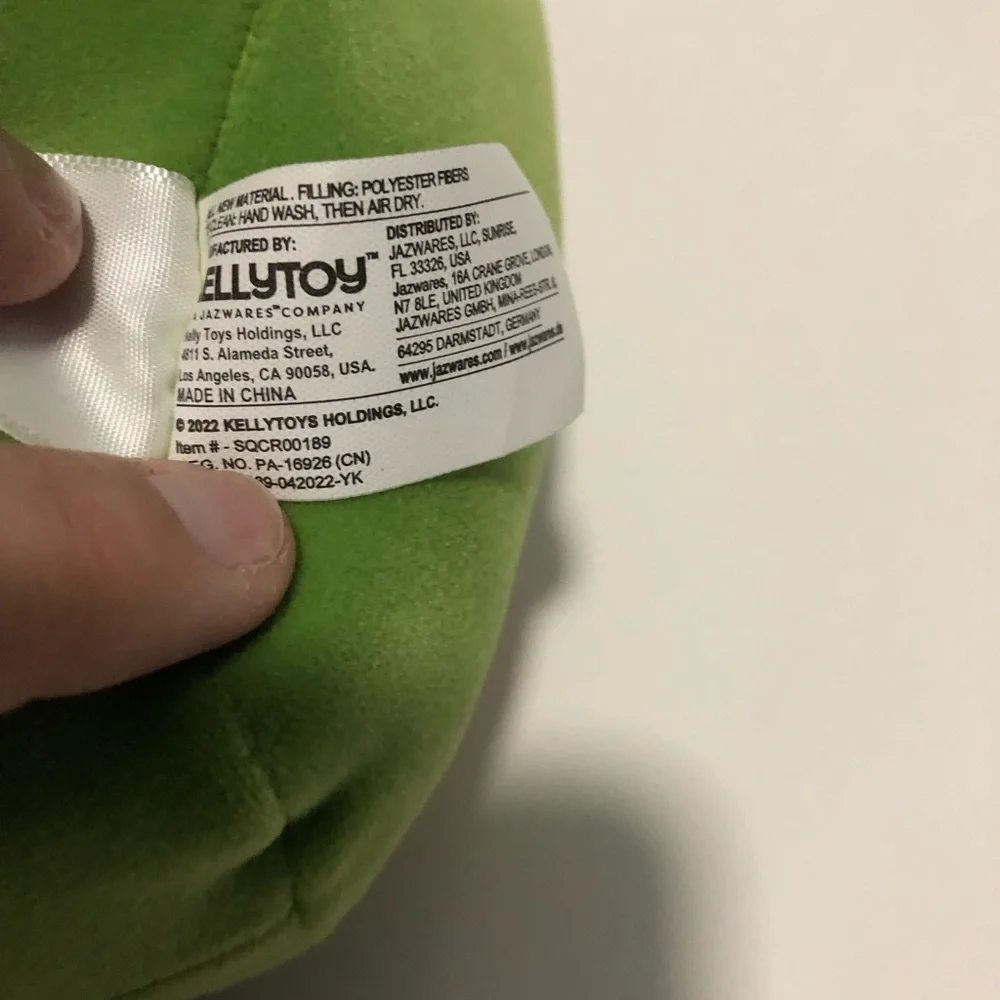 Doxl rainbow green frog squishmallows NWT‎ 8” plush kellytoy holiday gift